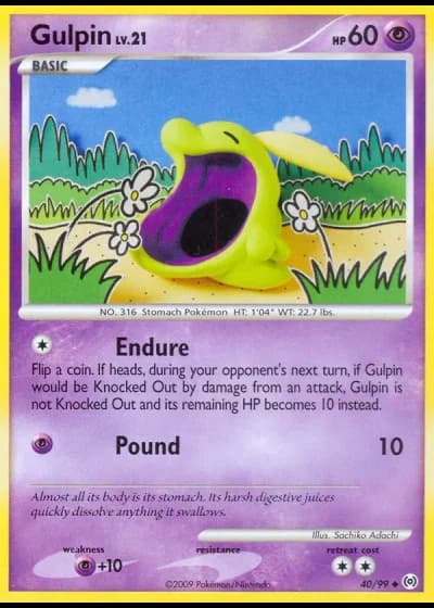 Gulpin #40/99 — Arceus