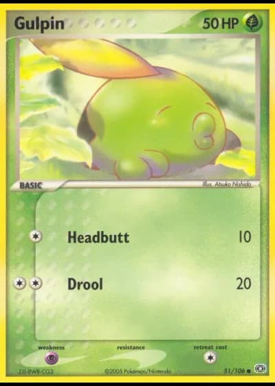 Gulpin #51/106 — Emerald