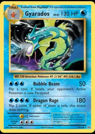 Gyarados #34/108 — Evolutions