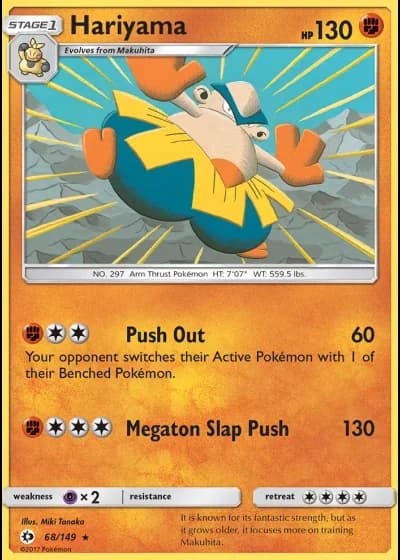 Hariyama #68/149 — Sun & Moon