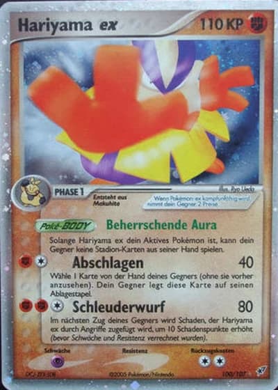 Hariyama ex #100/107 — EX Deoxys