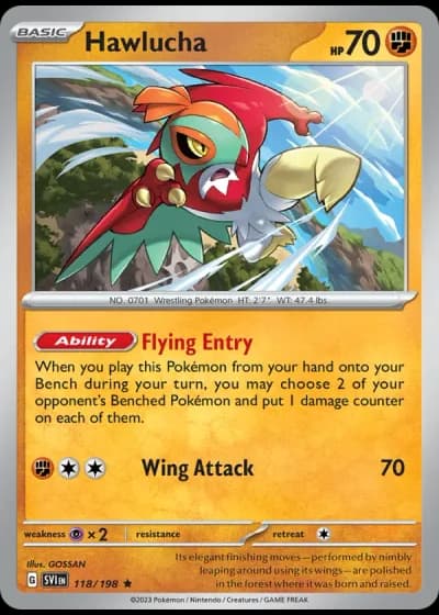 Hawlucha #118/198 — Scarlet & Violet