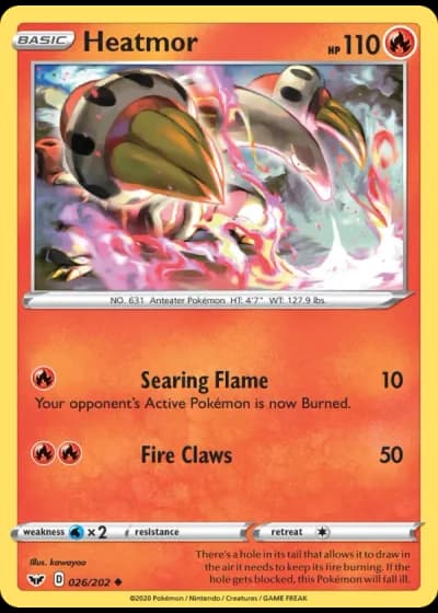 Heatmor #26/202 — Sword & Shield