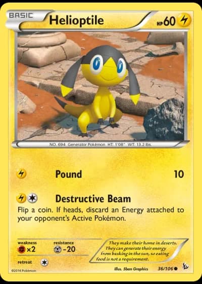 Helioptile #36/106 — Flashfire