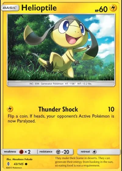 Helioptile #43/145 — Guardians Rising
