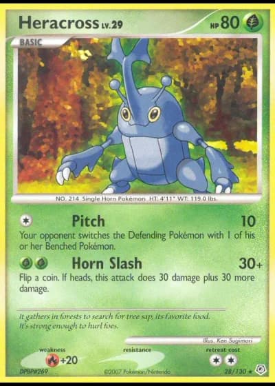 Heracross #28/130 — Diamond & Pearl
