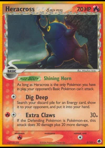 Heracross #3/101 — EX L'Isola dei Draghi