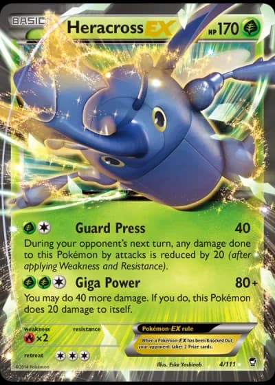 Heracross EX #4/111 — Furious Fists
