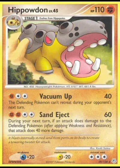 Hippowdon #29/130 — Diamond & Pearl