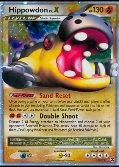 Hippowdon LV.X #107/111 — Rising Rivals