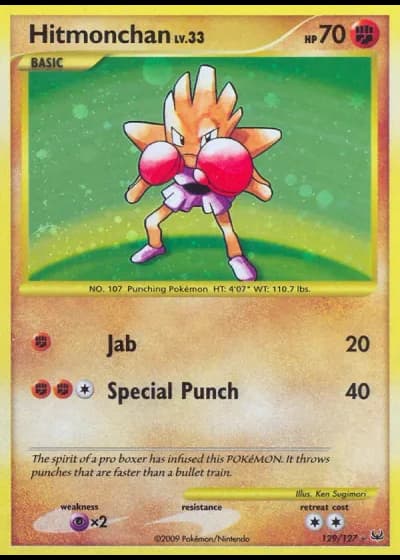 Hitmonchan #129/127 — Platinum
