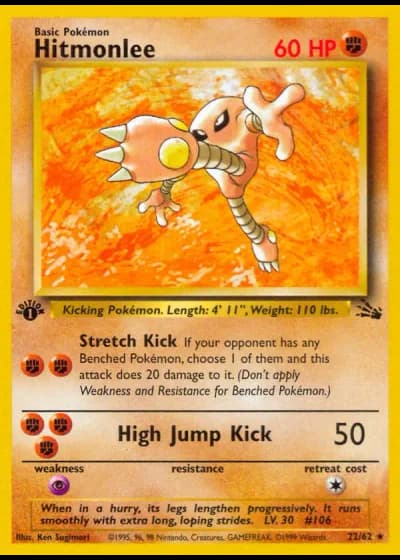 Hitmonlee #22/62 — Fossil