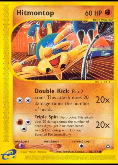 Hitmontop #82/147 — Aquapolis
