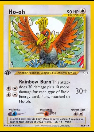 Ho-oh #18/64 — Neo Revelation