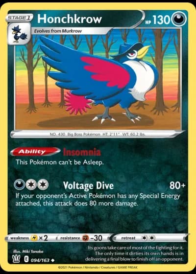 Honchkrow #94/163 — Battle Styles
