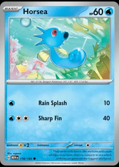 Horsea #116/165 — 151
