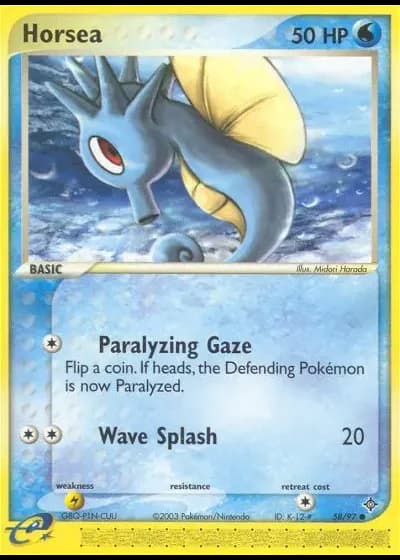 Horsea #58/97 — Dragon