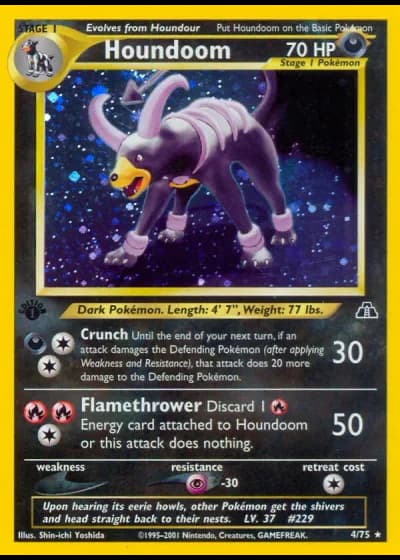 Houndoom (1st Edition) #4 — Neo Discovery