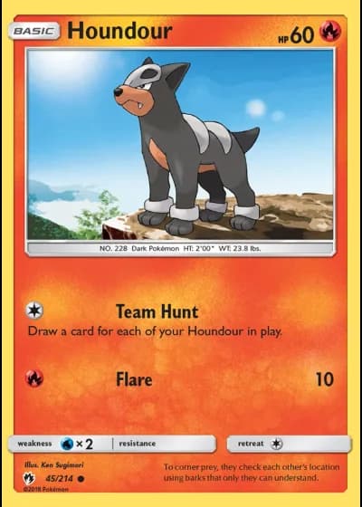 Houndour #45/214 — Lost Thunder