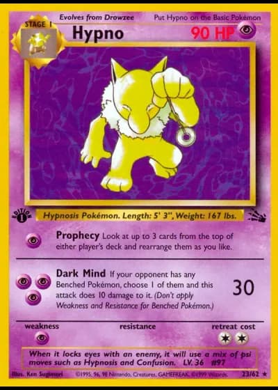 Hypno #23/62 — Fossil
