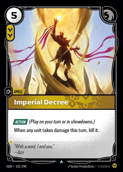 Imperial Decree #221/352 — Origins