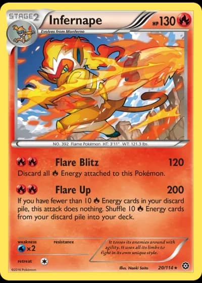 Infernape #20/114 — Steam Siege
