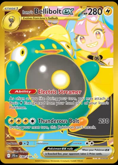 Iono's Bellibolt ex #188/159 — Journey Together