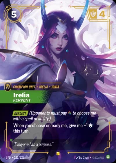 Irelia, Fervent #225/303 — Spiritforged