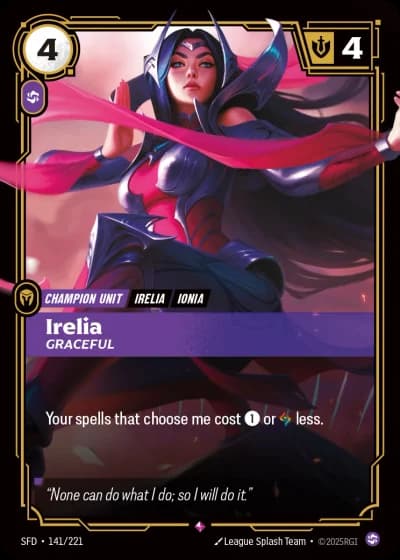 Irelia, Graceful #141/303 — Spiritforged