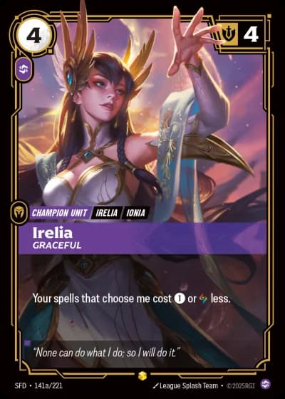 Irelia, Graceful #141a/303 — Spiritforged