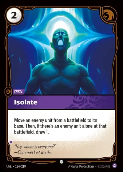 Isolate #124/308 — Unleashed