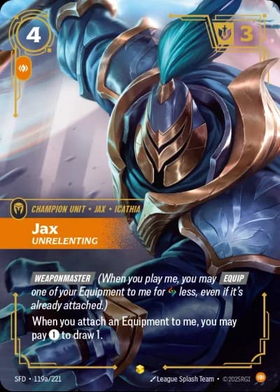 Jax, Unrelenting #119a/303 — Spiritforged