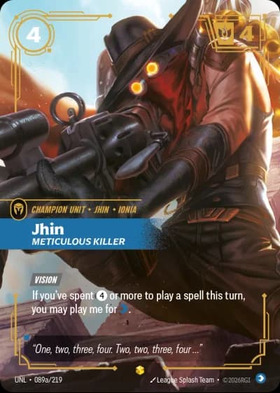 Jhin, Meticulous Killer #089a/308 — Unleashed