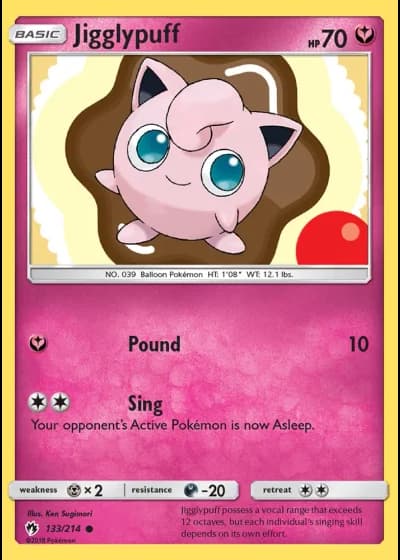Jigglypuff #133/214 — Lost Thunder