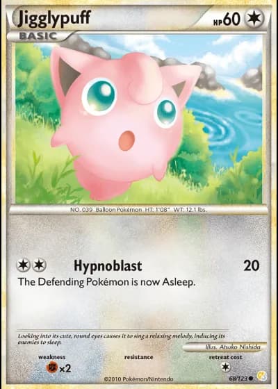 Jigglypuff #68/123 — HeartGold SoulSilver