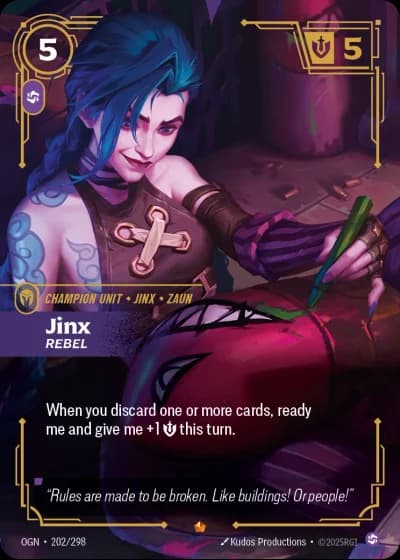 Jinx, Rebel #202/352 — Origins