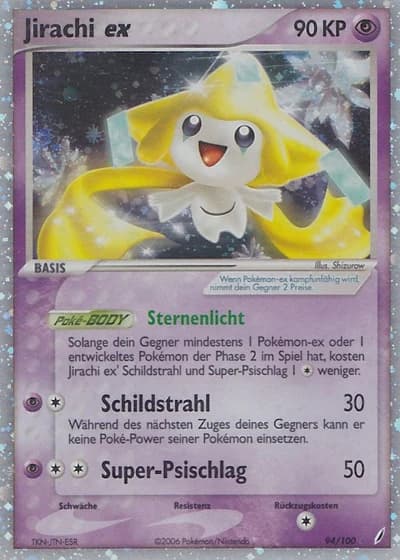 Jirachi ex #94/100 — EX Crystal Guardians