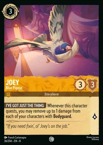 Joey - Blue Pigeon #36/204 — Reign of Jafar