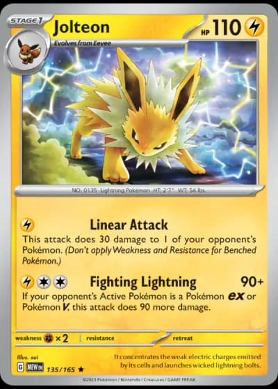 Jolteon #135/165 — 151