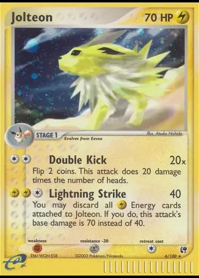 Jolteon #6/100 — Sandstorm