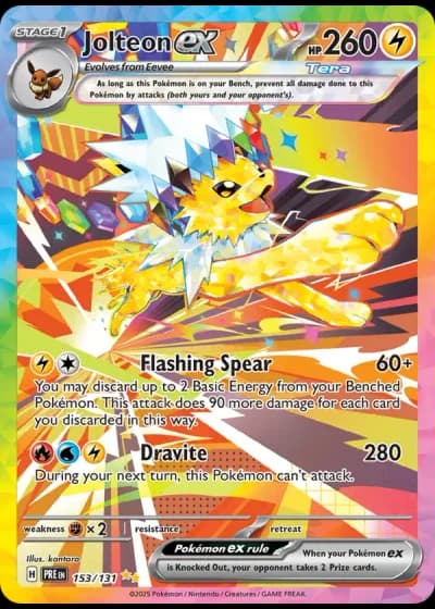 Jolteon ex #153/131 — Prismatic Evolutions
