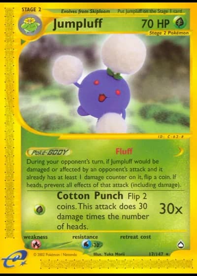Jumpluff #17/147 — Aquapolis