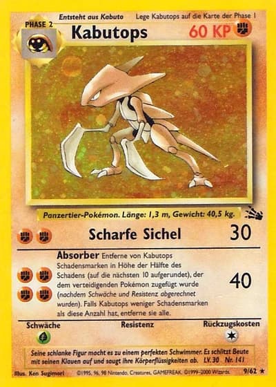 Kabutops #9/62 — Fossil