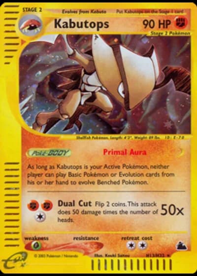Kabutops H13/144 — Skyridge