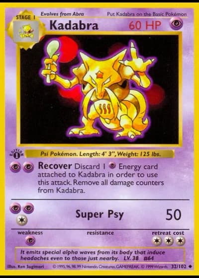 Kadabra #32/102 — Grundset