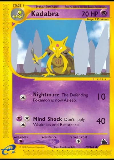 Kadabra #69/144 — Skyridge