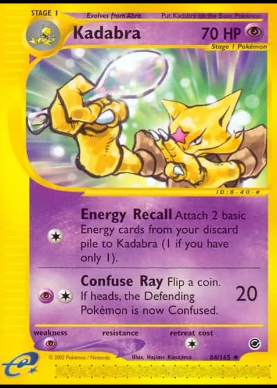 Kadabra #84/165 — Expedition Base Set
