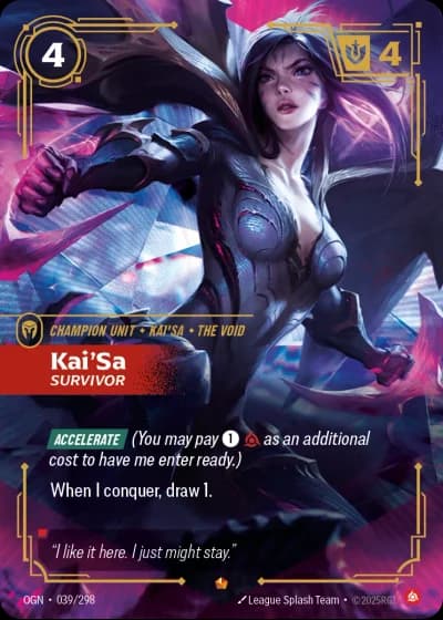 Kai'Sa, Survivor #039/352 — Origins