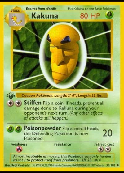 Kakuna #33/102 — Base Set