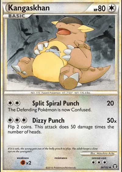 Kangaskhan #36/102 — Triumphant